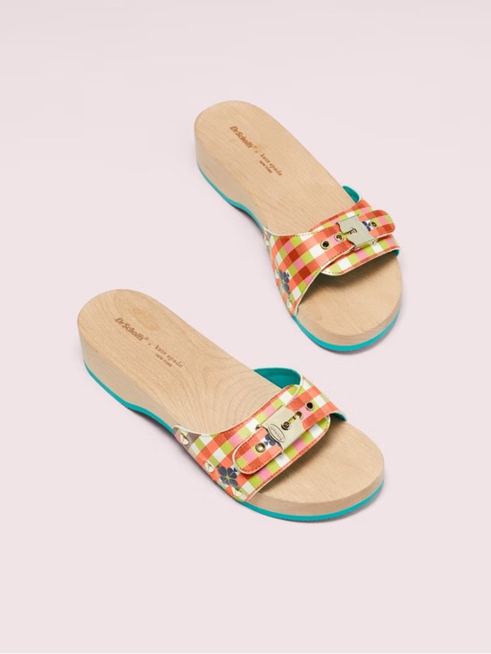 kate spade Shoes - DR SCHOLLS X KATE SPADE BELLA PLAID SLIDES